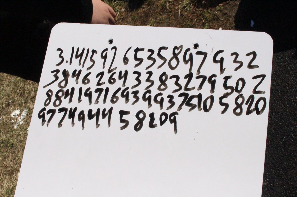 Celebrating Pi Day at the ROCK!  Thanks Mr Henry for setting the standard!  #PiDay #learningisfun