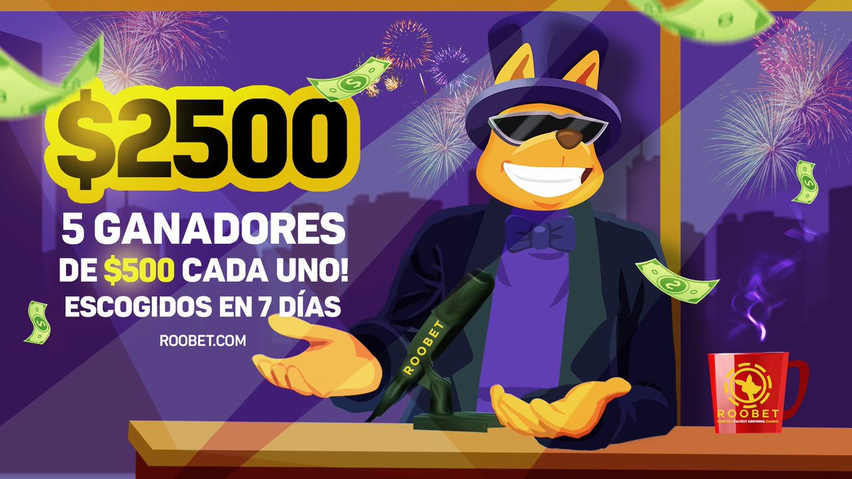Regalando $2,500 en Roobet 💰

Responde con un ROOOOOOOOOO para tener la oportunidad de ganar dinero 🦘

Los ganadores se escogerán en 7 días 👀

Buena suerte Roobetters🎉🤞