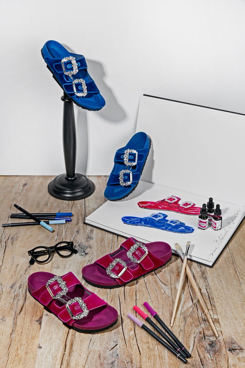 kirkpate's tweet photo. i need all of the manolo blahnik birkenstocks https://t.co/z6zb22bFSq