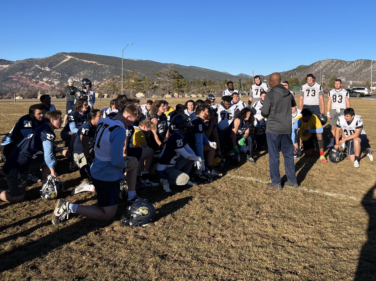 FLCFootball's tweet photo. First day of spring ball! Let’s go!! #talonsup #together #springball2022 #RespectTour22 https://t.co/Tj7Rnb7i8d