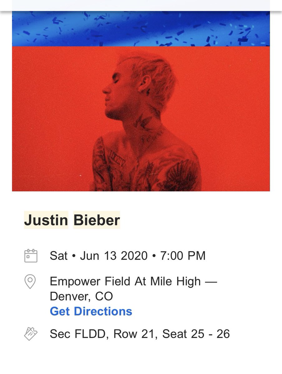 RileyyKarr's tweet photo. Thank you @Ticketmaster for moving my FLOOR SEATS by the stage for @justinbieber to a higher level and making me pay the same price :-) https://t.co/77Jh44kPiv