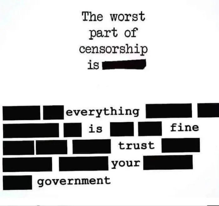1stWorldpeace's tweet photo. #Zensur #censorship #gouvernement https://t.co/1iaY944QuA
