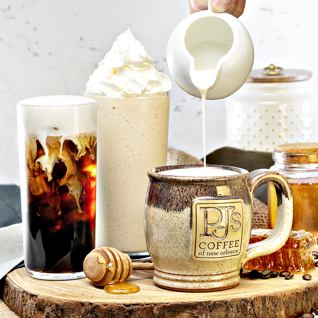 debbiewfleck's tweet image. #PJsCoffee is reintroducing a line of lightly sweet and decadent beverages starring honey macadamia nut.