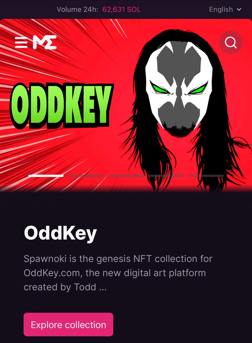 OddKeyNFT's tweet photo. We’re on the front page of @MagicEden! #Spawnoki 🔐 https://t.co/CYH7e0ZnIq