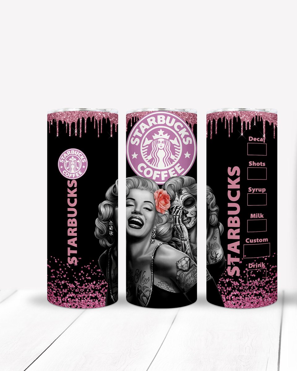 TwistedDaisyG's tweet photo. #etsy shop: Starbucks Marilyn Monroe 20oz Skinny Tumbler #marilynmonroe #starbucks #coffee  #mothersday  https://t.co/vrXy3Re9GS https://t.co/lGNTV0h23r