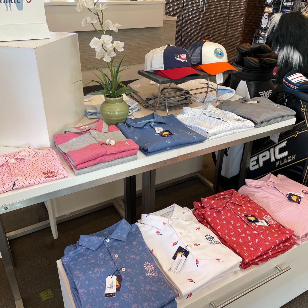 GolfAtKapolei's tweet photo. Its #MerchandiseMonday👚 Stop by the Kapolei Golf Shop and check out some of the new lines and arrivals! https://t.co/V7jOd4rbpp