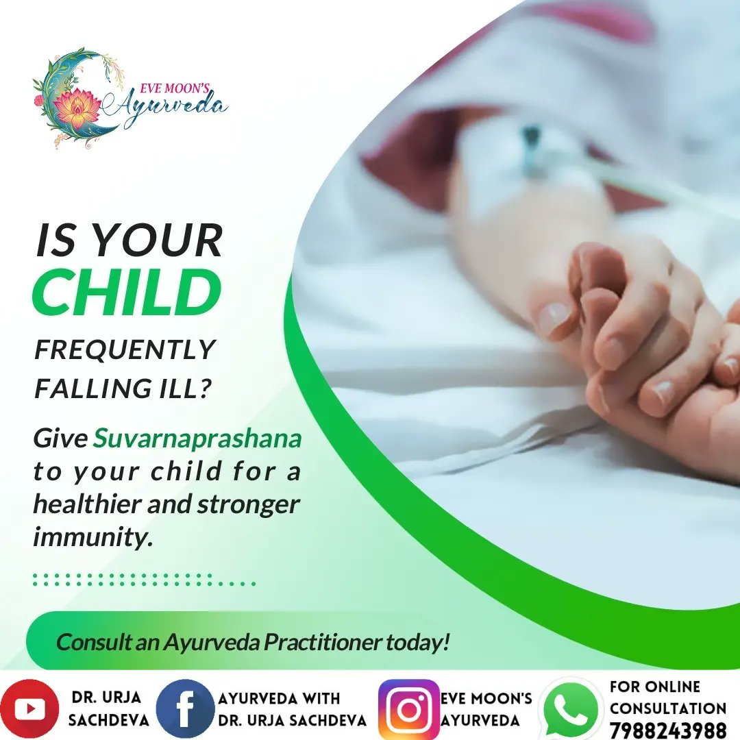 urja_sachdeva's tweet photo. Build up your child's immunity with Suvarnaprashan. Get appointment today @7988243988

#immunity #suvarnaprashan  #immunitybooster #immunityboost #ayurveda #drurjasachdeva #ayurvedawithDrUrjaSachdeva https://t.co/XbT5ilTb5o