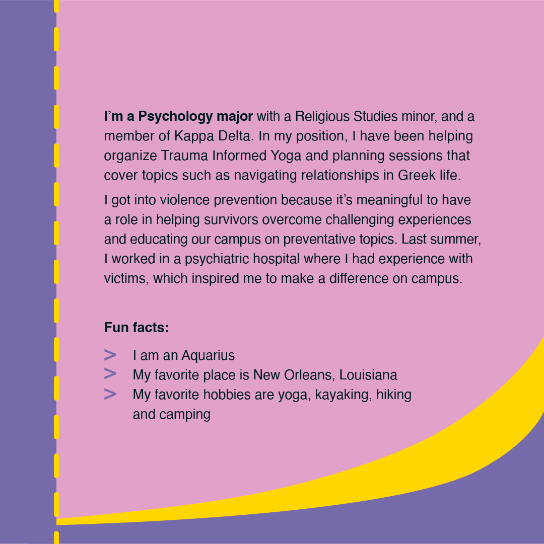 VIPCenter_SU's tweet photo. Meet Sophia Williams, one of our student workers! Swipe through to learn more about Sophia's work with the VIP Center, and stay tuned for more staff features. https://t.co/kRFld3j0M8