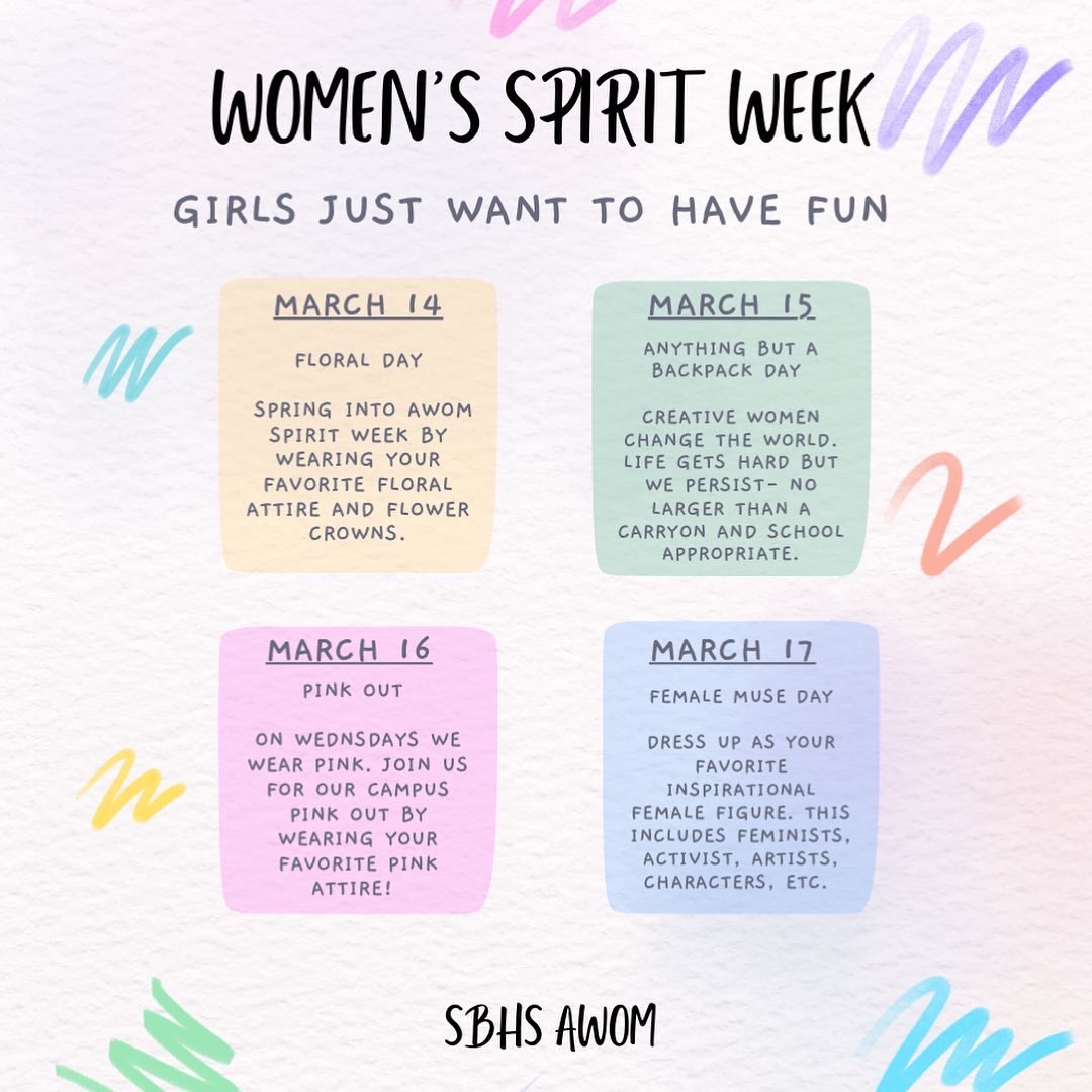 AWOM WOMEN’S SPIRIT WEEK!