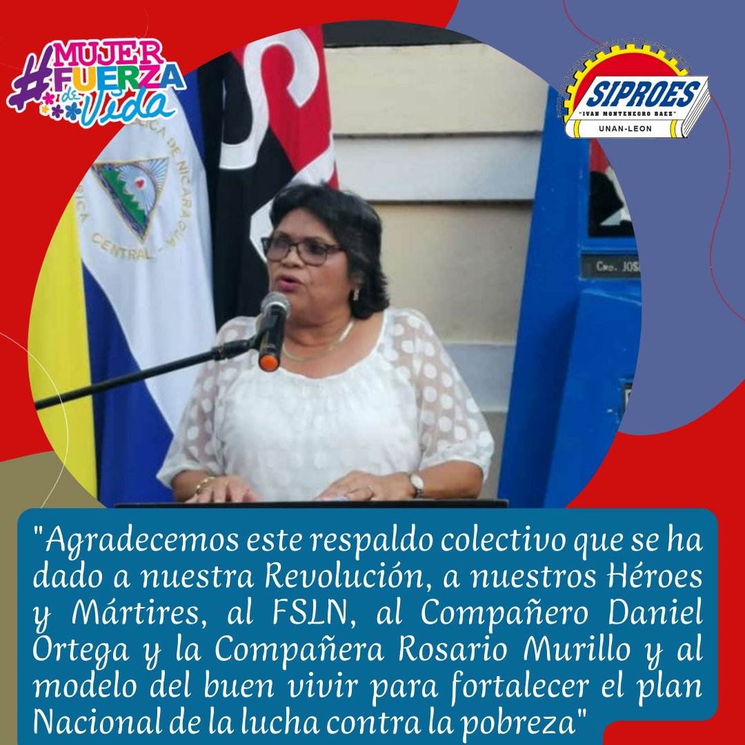 Felicitamos a la fórmula electa para la Rectoria UNAN - León, estamos seguros que cada desafío se transformará en meta cumplida, sabemos que los programas de nuestro Buen Gobierno en pro del desarrollo de nuestro pueblo están garantizados #SiproesUnanLeon 
#UnidosEnVictorias