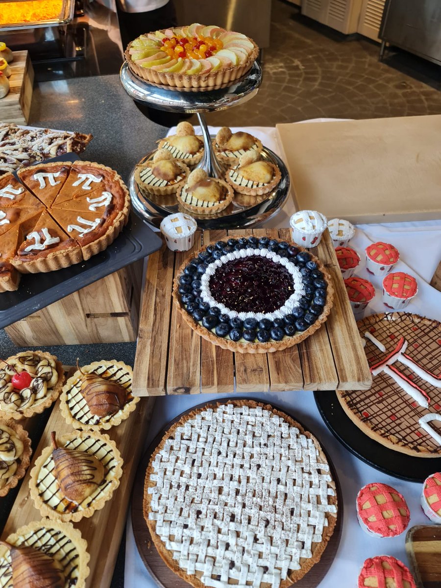 DCSG_Dulwich's tweet photo. Yesterday, we celebrated Pi π Day! In the Performing Arts Centre Dining Room, Sodexo Singapore treated the Junior and Senior School students to a plethora of pies, different shapes, sizes and flavours! 🍰 #PiDay #PiDay2022 https://t.co/oiqRrHoEPA