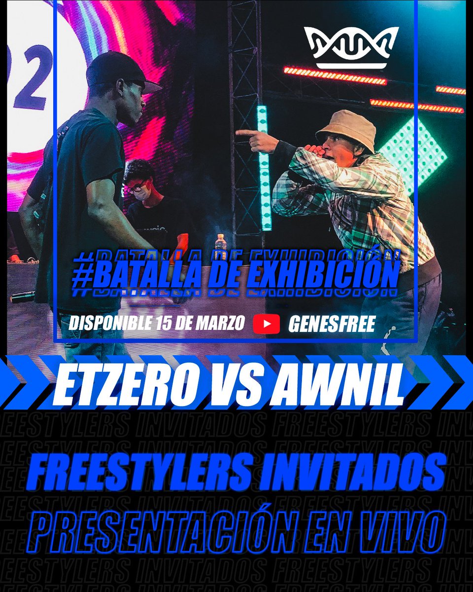 genes_free's tweet photo. Mañana a las 7:00 PM publicaremos la batalla de exhibición entre @awnil_7
y #Etzero de la última fecha‼Con tanto talento en los parques el futuro de la #KingdomLeague está garantizado 🙌
No dejes de suscribirte a nuestro canal de Youtube 👇❤
https://t.co/i2PgSjnKKI https://t.co/3tgGYP3RGN