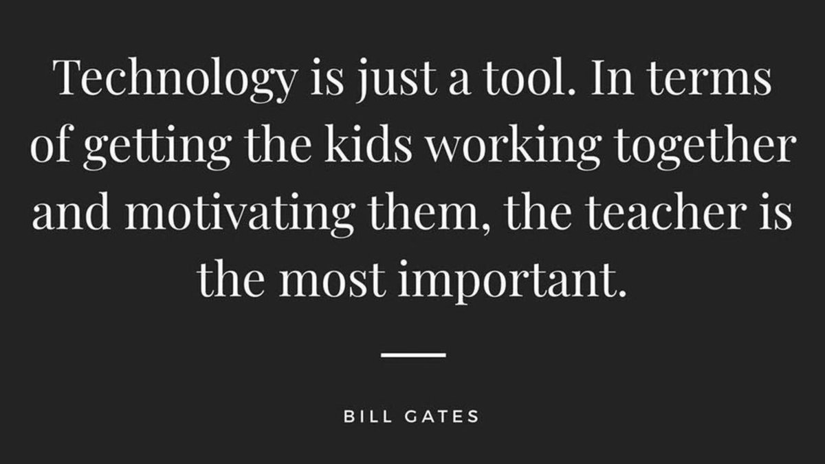 Keeping up with the latest technology is important so that we can enable our students to succeed in today’s world. But if we overvalue technology and lose sight of the importance and vital role of our teachers in the classroom, we will lose more than we gain. #edchat #edtechchat