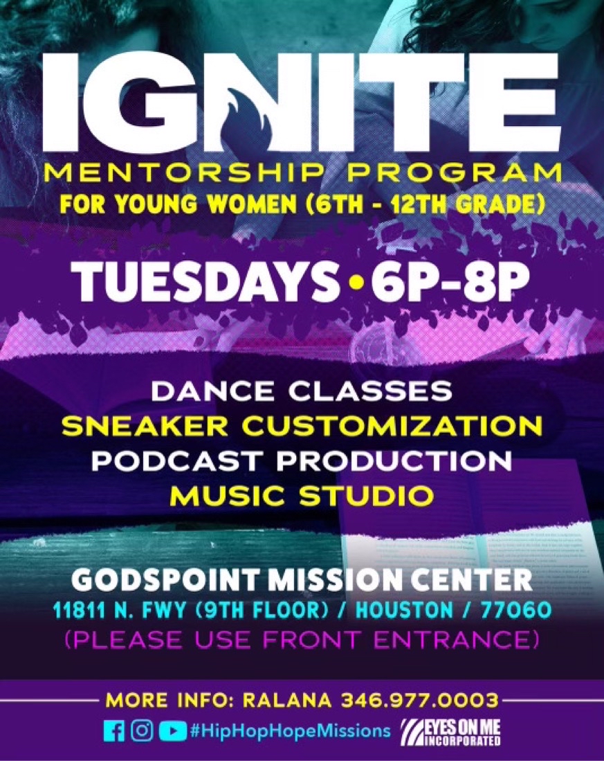 eyesonmeinc's tweet photo. Tuesdays are for YOU to get a  #refresh 📖 &amp;
Tuesday nights at  #godspoint 👸 are for our young ladies! https://t.co/oqnmx6w6Af
