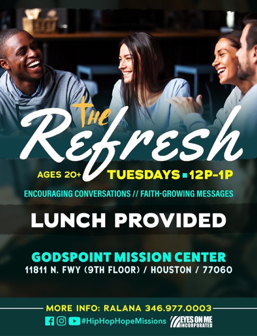 eyesonmeinc's tweet photo. Tuesdays are for YOU to get a  #refresh 📖 &amp;
Tuesday nights at  #godspoint 👸 are for our young ladies! https://t.co/oqnmx6w6Af