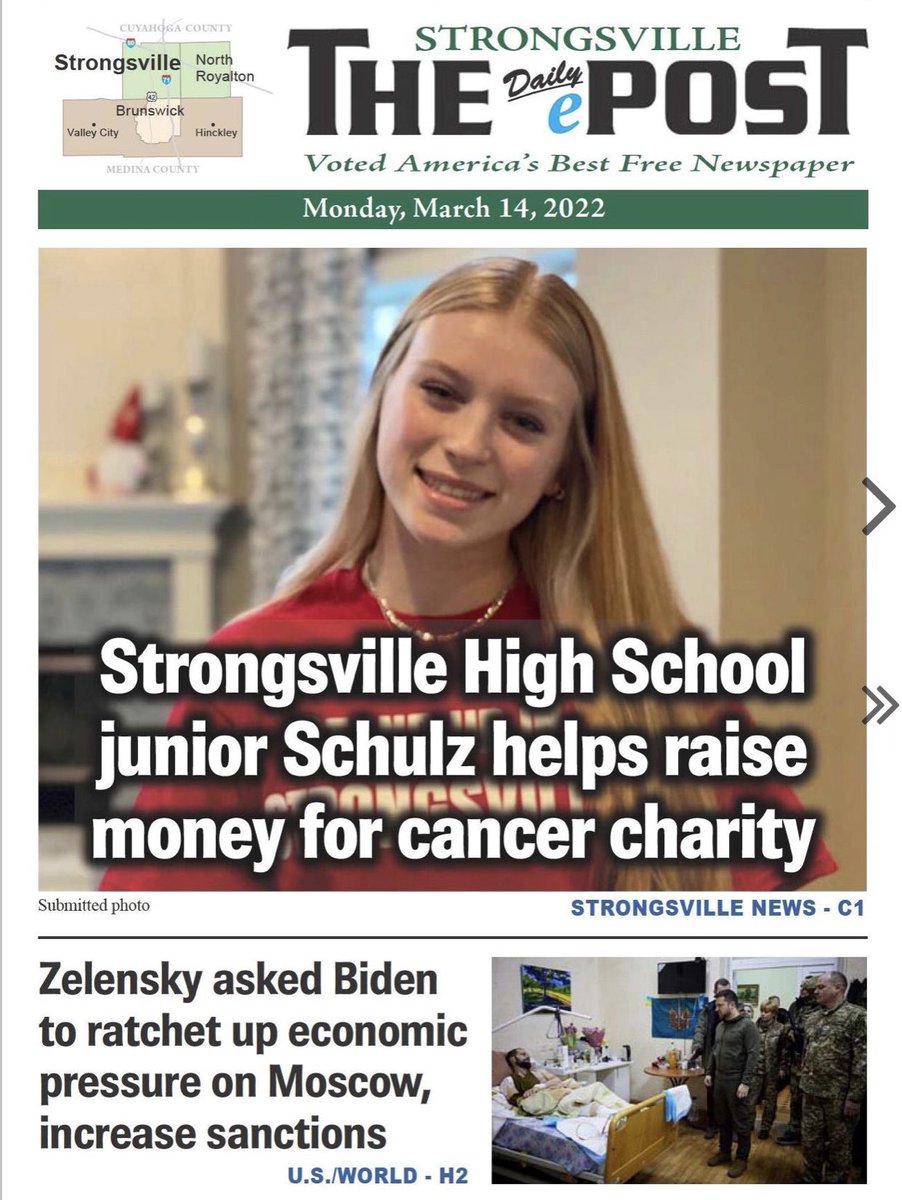 Proud of you Mackenzie!! <a href="/KenzieSchulz2/">Mackenzie Schulz</a> #makingadifference #impactperson strongsvillepost-oh.newsmemory.com