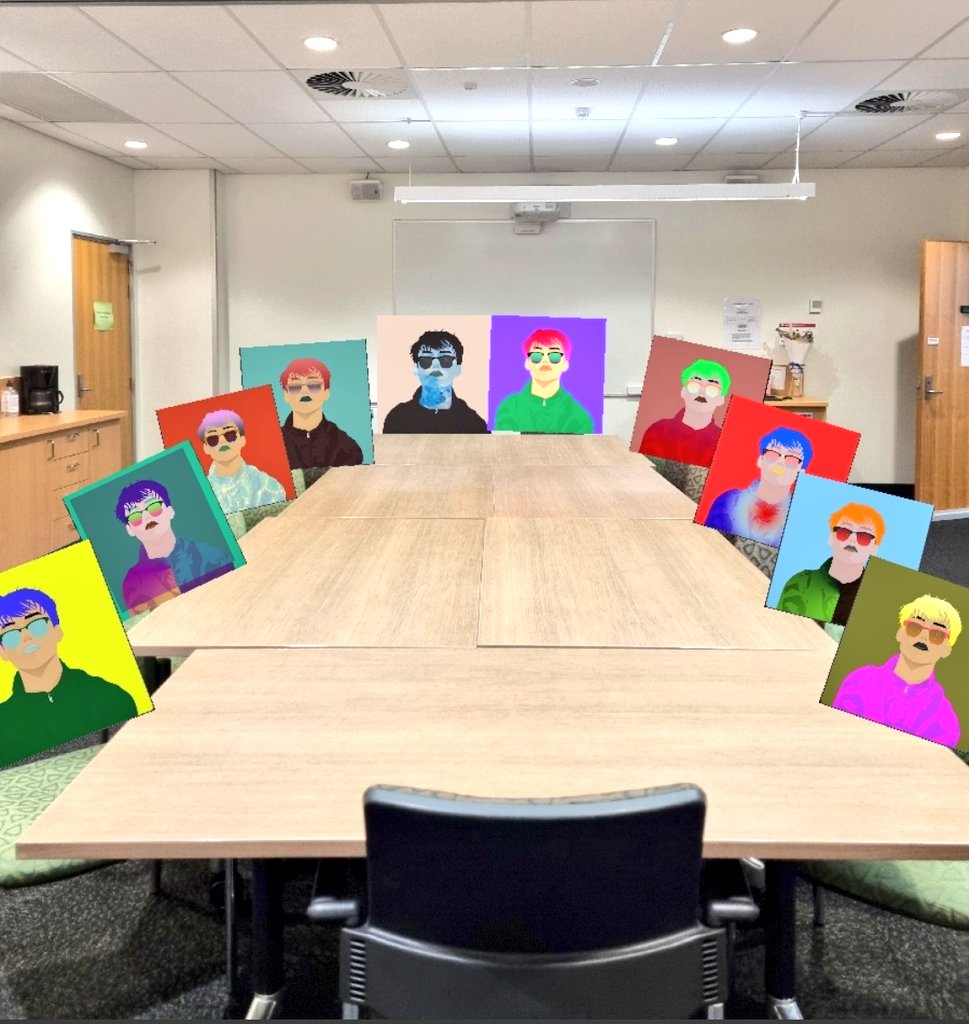 DvdplNft's tweet photo. General meeting with the boys. Guess who's the speaker for today's meetin and what's the meeting all about? #NFTs #NFTCollection #Metaverse #BetaboyClub 🤔😎👽🏳️‍🌈 @BetaBoyClub13 https://t.co/w9hbODuhe8