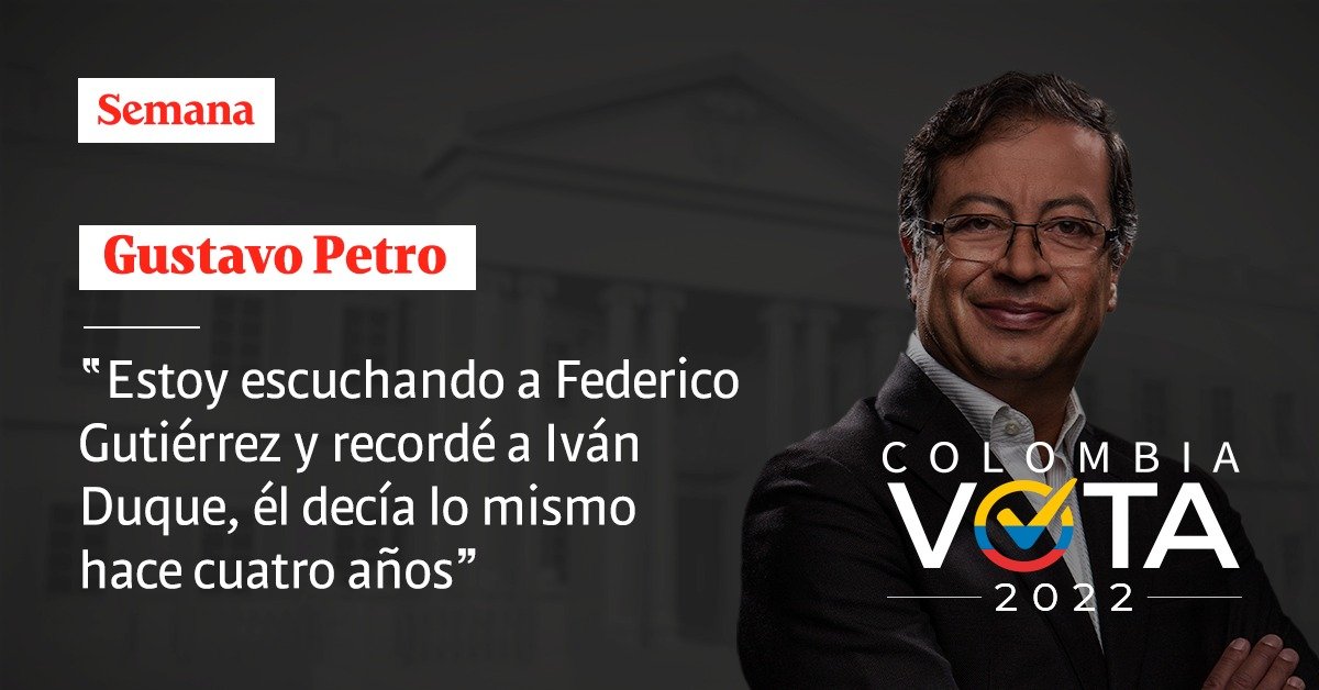 VickyDavilaH's tweet photo. La frase de @petrogustavo en el debate #ColombiaVota2022 

¿Qué opina?

#YoVotoPor… 

EN VIVO: https://t.co/sQc9pvvUQm https://t.co/vf6PvwfMgg