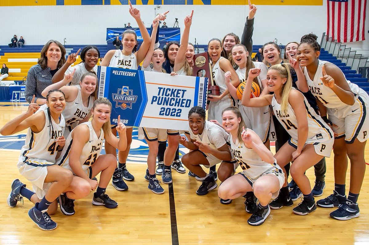 As good as it gets 👏👏

<a href="/PaceWBB/">Pace Women's Hoops</a> will be Dancin’ all the way to Birmingham for the NCAA Elite Eight!