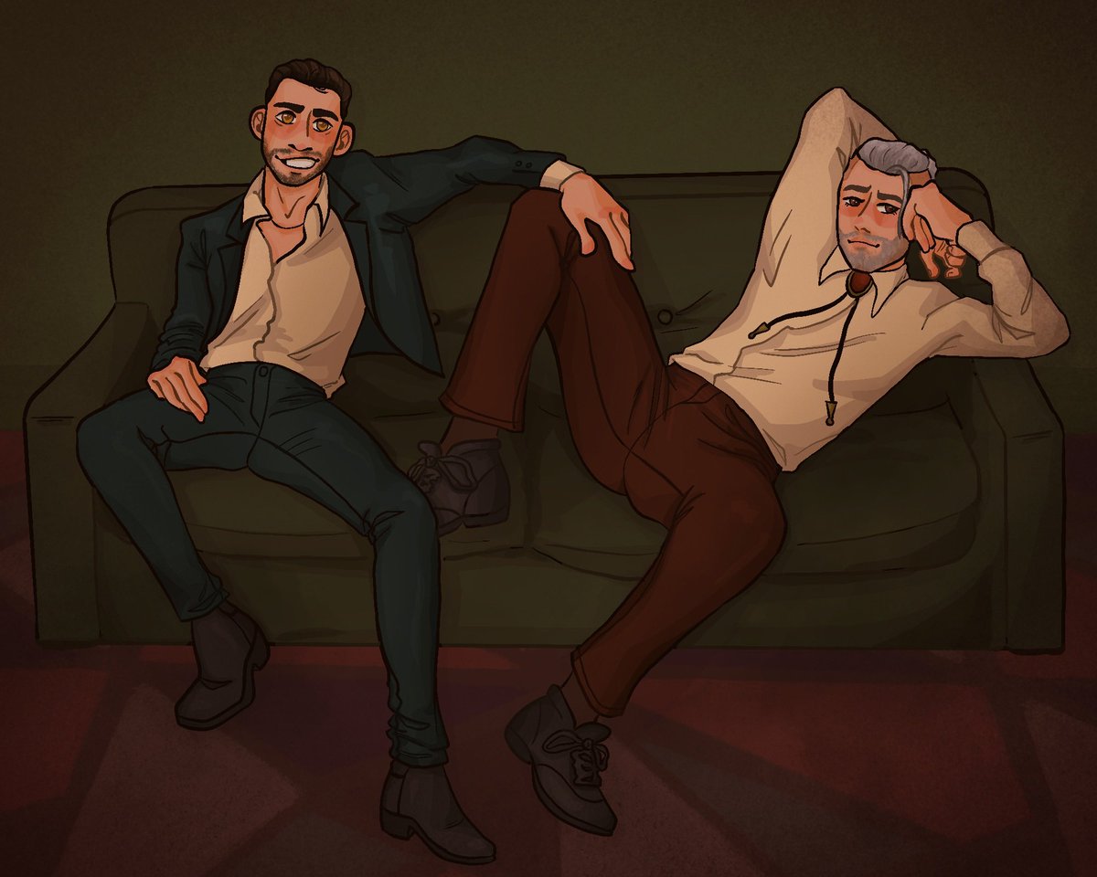 shoomdle's tweet photo. the two handsomest sexiest coolest men in the city! 
#raymondromanov #tonycorleone #NoPixel #NoPixelFanart #Cleanbois #Cleanboisfanart https://t.co/omcfbqsRIv