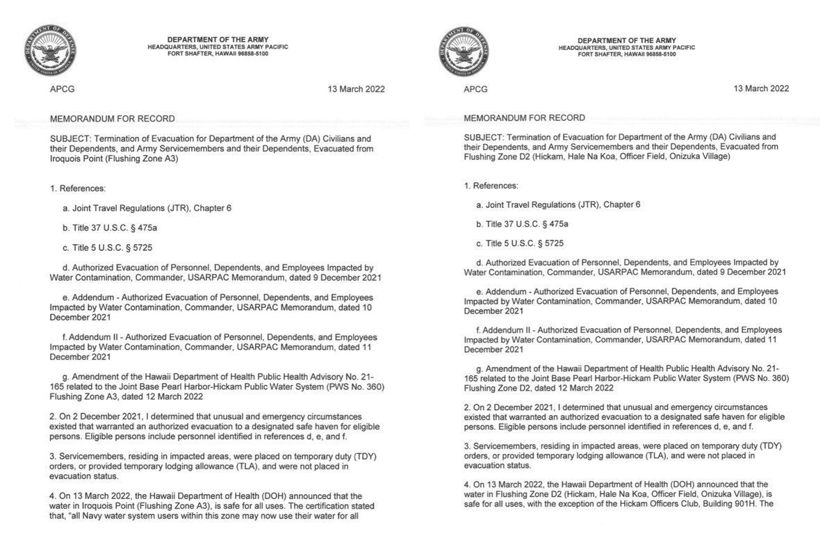 25thID's tweet photo. #TaskForceOhana Update for Iroquois Point (Zone A3) and Hickam, Hale Na Koa, Officer Field and Onizuka Village (Zone D2) residents: the Hawaii State Department of Health amended its public health advisory for the housing areas (Zones A3 and D2). https://t.co/C24uSi1KQT