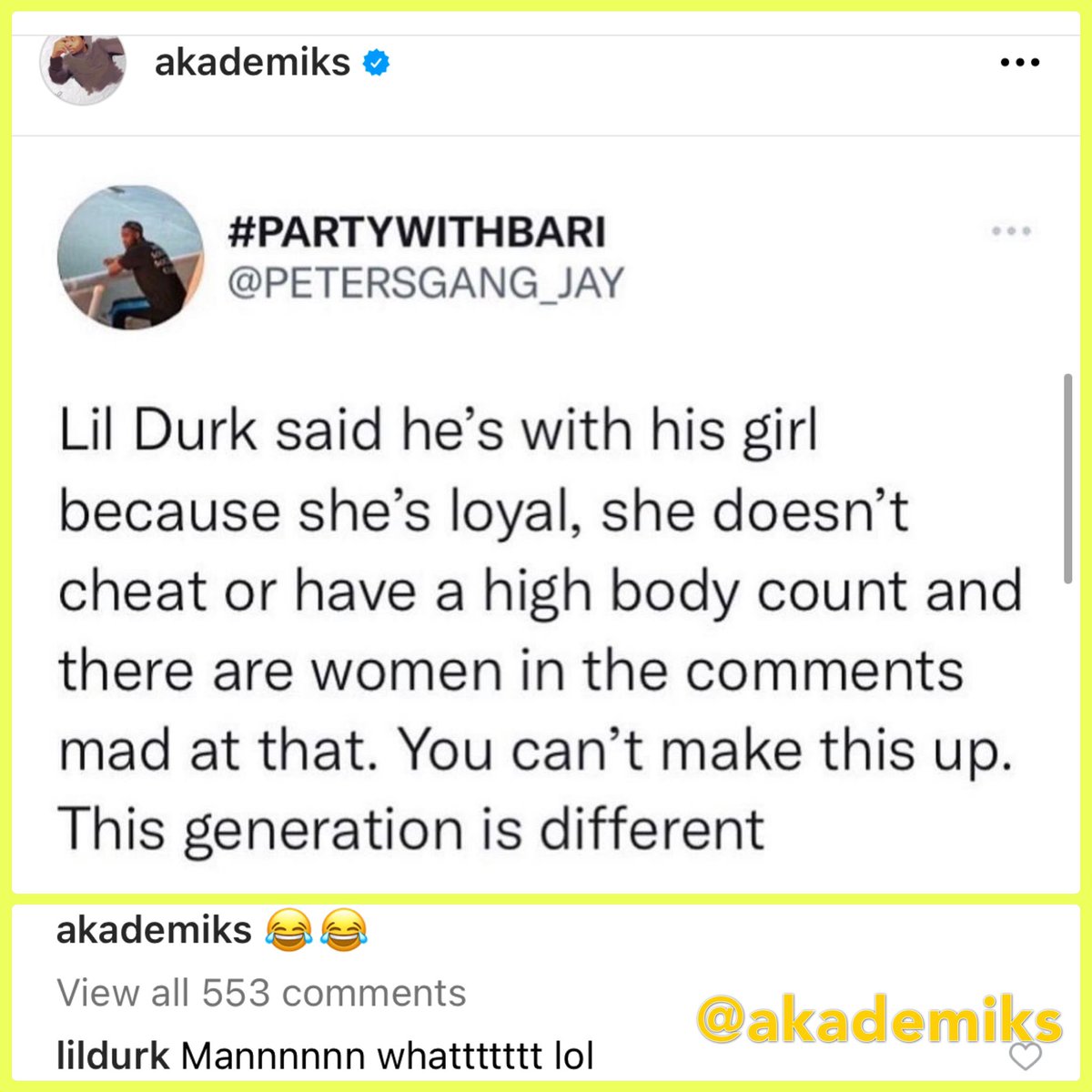 Smurk confused why Twitter scallywags mad at his answer bout why he fw his girl..