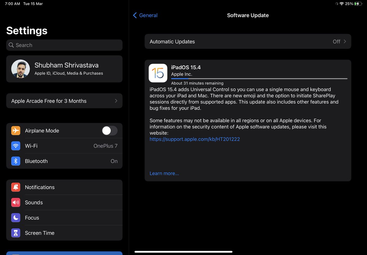 stunningshubha1's tweet photo. #ios154 #iPadOS154 #FaceIDwithMask 🤩🤩 https://t.co/9eSaT0LA4u