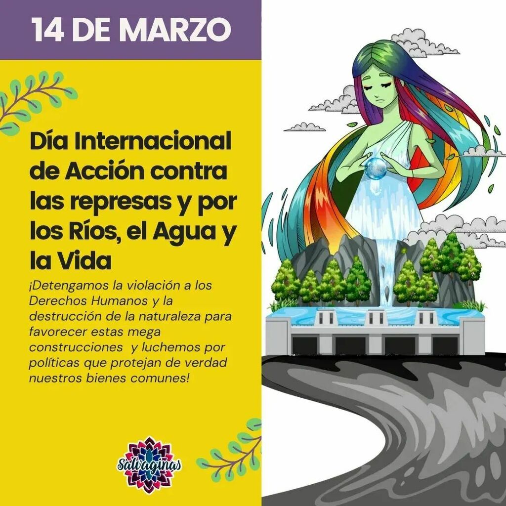 Salvaginass's tweet photo. El 14 de marzo se consolida un día de lucha frente a las #represas.
En #Bolivia existen varios proyectos que no tienen ni pies no cabeza como el de las represas del #Chepete y #Bala, cuyos mismos estudios dicen que no son factibles.
✊🏽 ¡La única razón p… https://t.co/0iKJNTqpdb https://t.co/4KZiw5Yzk1