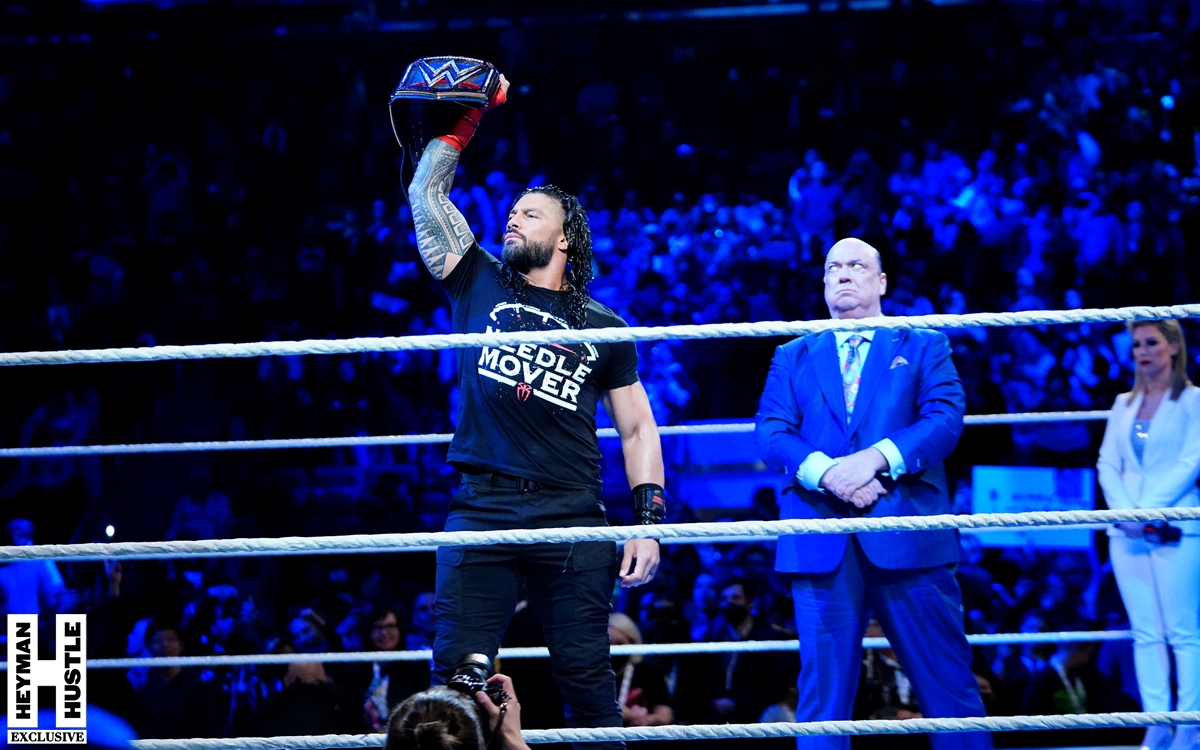 HeymanHustle's tweet photo. #HeymanHustle #Exclusive -- 

YOUR #TribalChief @WWERomanReigns Smashes #SethRollins in #MadisonSquareGarden @TheGarden 

Check out all the exclusive photos - https://t.co/GZ9nAEoZKh https://t.co/7FpyshFaxe