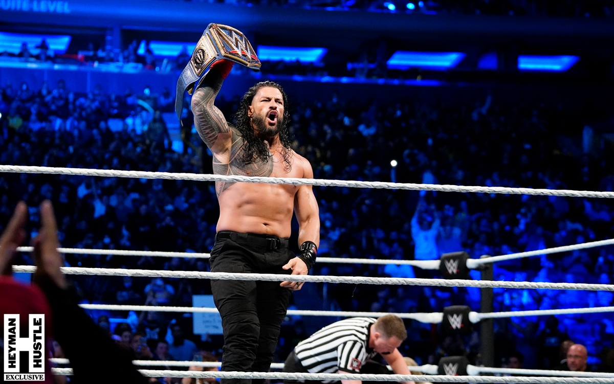 HeymanHustle's tweet photo. #HeymanHustle #Exclusive -- 

YOUR #TribalChief @WWERomanReigns Smashes #SethRollins in #MadisonSquareGarden @TheGarden 

Check out all the exclusive photos - https://t.co/GZ9nAEoZKh https://t.co/7FpyshFaxe