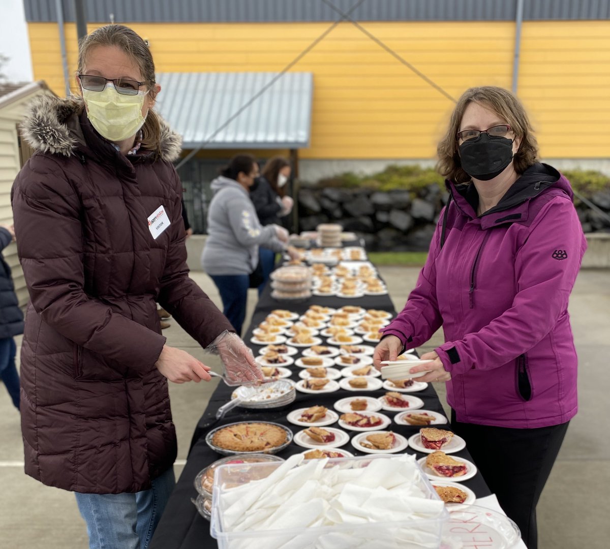 OwsDevelopment's tweet photo. A few numbers for Pi Day: 180+ slices of pie, 6 amazing volunteers, 120 hungry middle schoolers and one memorable celebration! @OWSBobcat https://t.co/Wp6vsF59hd
