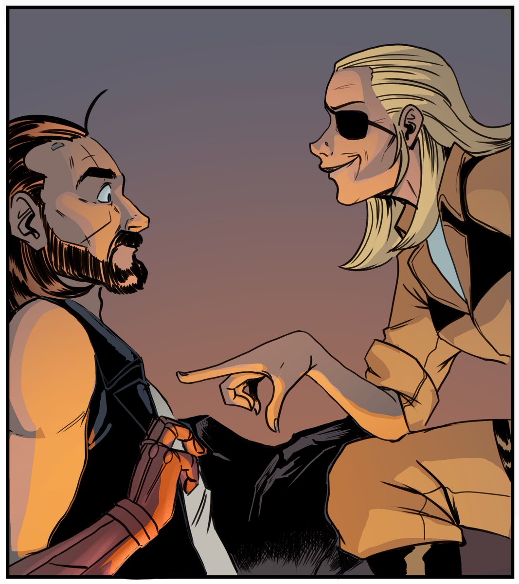MonacoSal's tweet photo. Finally got the okay to share these super fun pages from Dallar! 
Lines by @Stella_Splenden 
Colors by Sal Monaco (me) 
Story by: @AnTimNguyen @bakatino @Arukemos 
#creatorownedcomics #colorist #ComicArt #comics https://t.co/3e54UjFMcF