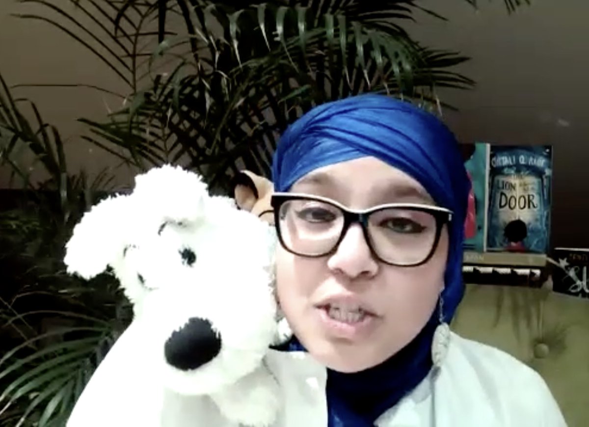 catfeinatedTL's tweet photo. Yesterday we have two brilliant authors virtually visiting us @ISKL. The kiddos were enthralled to meet @DeborahAbela and @OnjaliRauf who spoke about their passions. Love how technology is allowing us to access and connect with passionate people. #isklesreads #iskleslib #bookweek https://t.co/O2hqmIrdIp