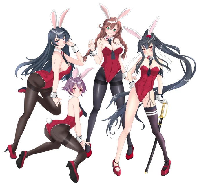 あつまれ阿賀野型バニィその3
君はどの阿賀野型が好きなのか(*'ω'*) 