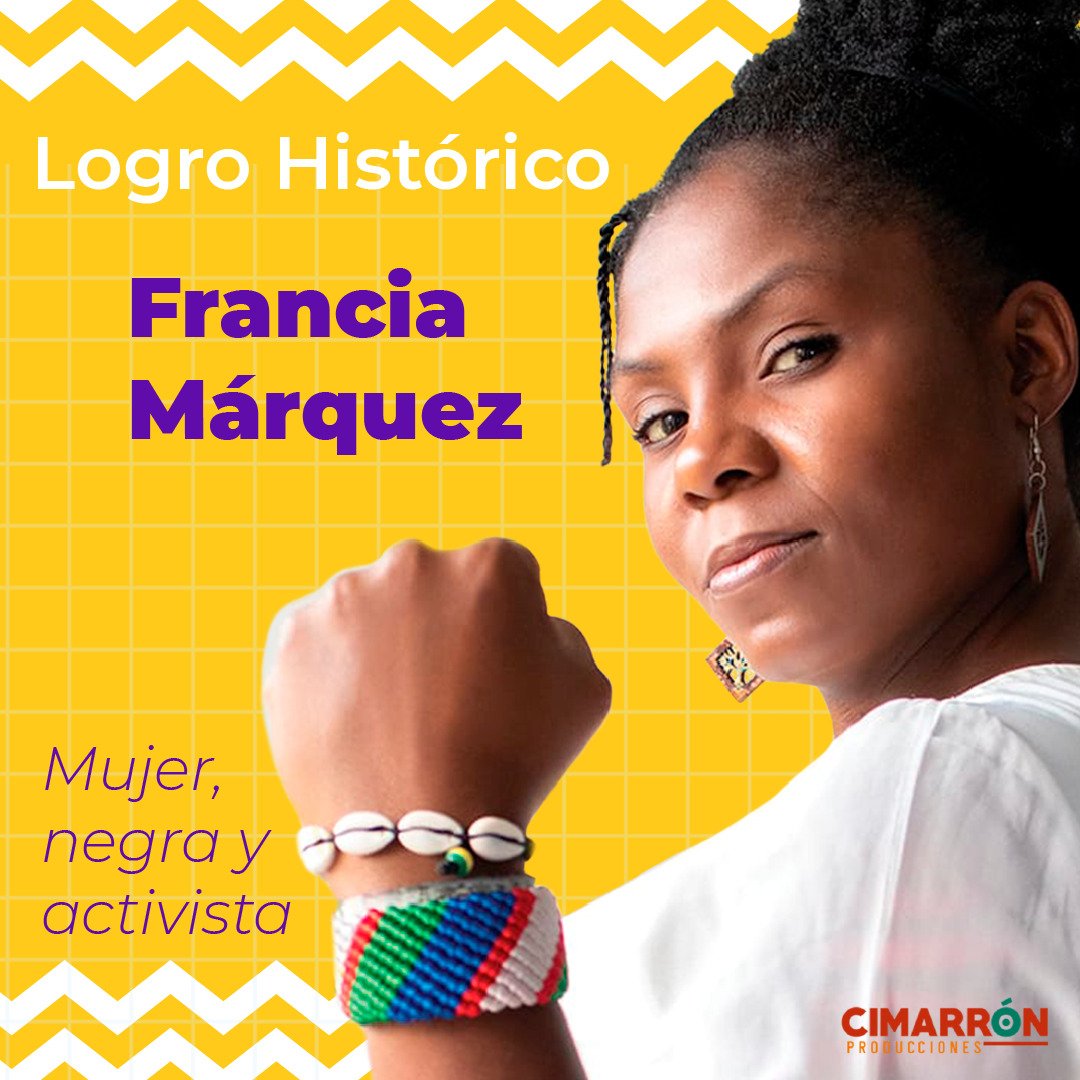 ccreativefilms's tweet photo. 📝 Lo que representa la votación histórica de Francia Márquez, es un cambio de panorama ante lo que significa ser mujer negra y activista en el sistema político, donde claramente se habla las comunidades étnicas no somos minorías sino mayorías invisibilizadas.

#Votaciones2022 https://t.co/CdGelRfwL2