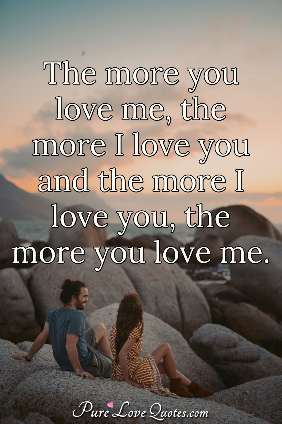 Pure Love Quotes Images Pure Love Quotes On Twitter: "The More You Love Me, The More I Love You And  The More I Love You, The More You Love Me. #Quote #Loveme #Quotes  #Lovemequotes Https://T.co/El2Nyzexue Https://T.co/0Esdblj3W9" /