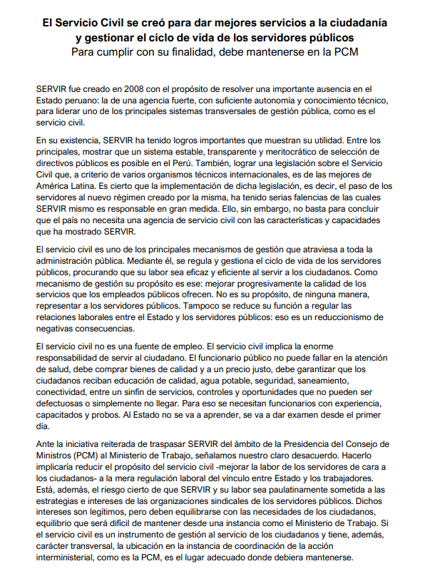 nesparch's tweet photo. La defensa de la institucionalidad del Servicio Civil es tarea de todos los que estamos comprometidos con el Perú. #ServicioCivilPeru #ComprometidosConSERVIR https://t.co/k7Rl6h0MCI