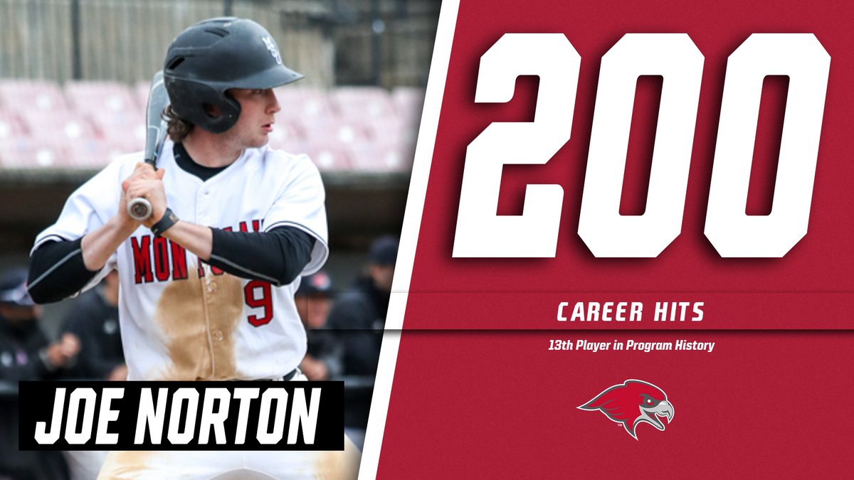 msuredhawks's tweet photo. Meet the newest and 13th member of the @MSURedHawkBall 200-Hit Club!!!

JOE NORTON

@montclairstateu @NJACSports @RedHawkSN @NCAADIII @d3baseball #redhwk4life #whyd3 #ComeFlyWithUs https://t.co/TcJLugBkQZ