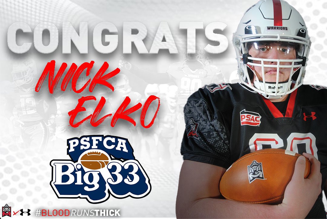 ESU_Football's tweet photo. 𝐖𝐀𝐑𝐑𝐈𝐎𝐑.

Congrats to @nick_elko for being selected to the @psfcabig33 All Star Game‼️

#BLOOD𝘙𝘜𝘕𝘚𝐓𝐇𝐈𝐂𝐊💯 https://t.co/th6dpqmriW