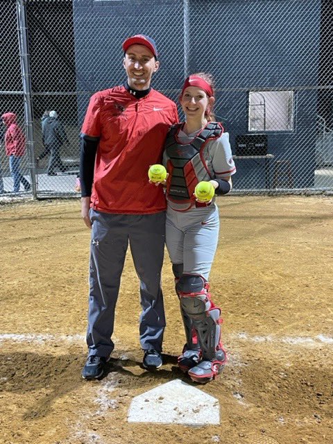 It is official!!! The first win in team history!!! Raechal Ruwe gets the win on the mound while Lauren Jones dropped two bombs!!! #GoCards