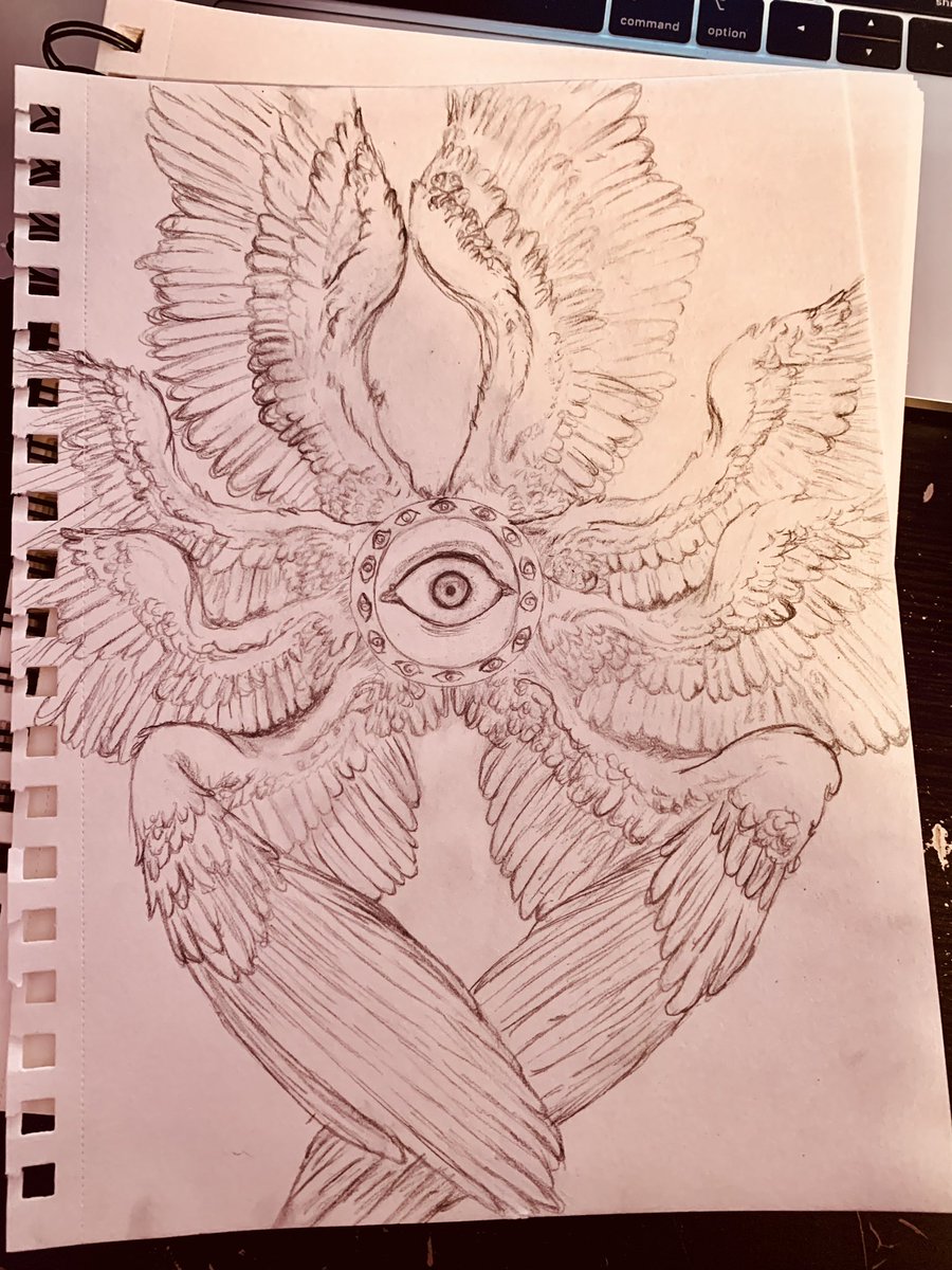 TheRebelWA's tweet photo. #ProudFather moment as I share my daughters latest piece, took her 3 hours:  #artists #art #artistsontwitter #artshare #artistry #Style #angels #trueangels #pentel @PentelofAmerica https://t.co/i2E2k6xd4r