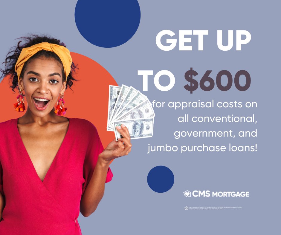 Purchase season is quickly approaching! From now to April 30, you could be credited up to $600 for appraisal costs on all conventional, government, and jumbo purchase loans!