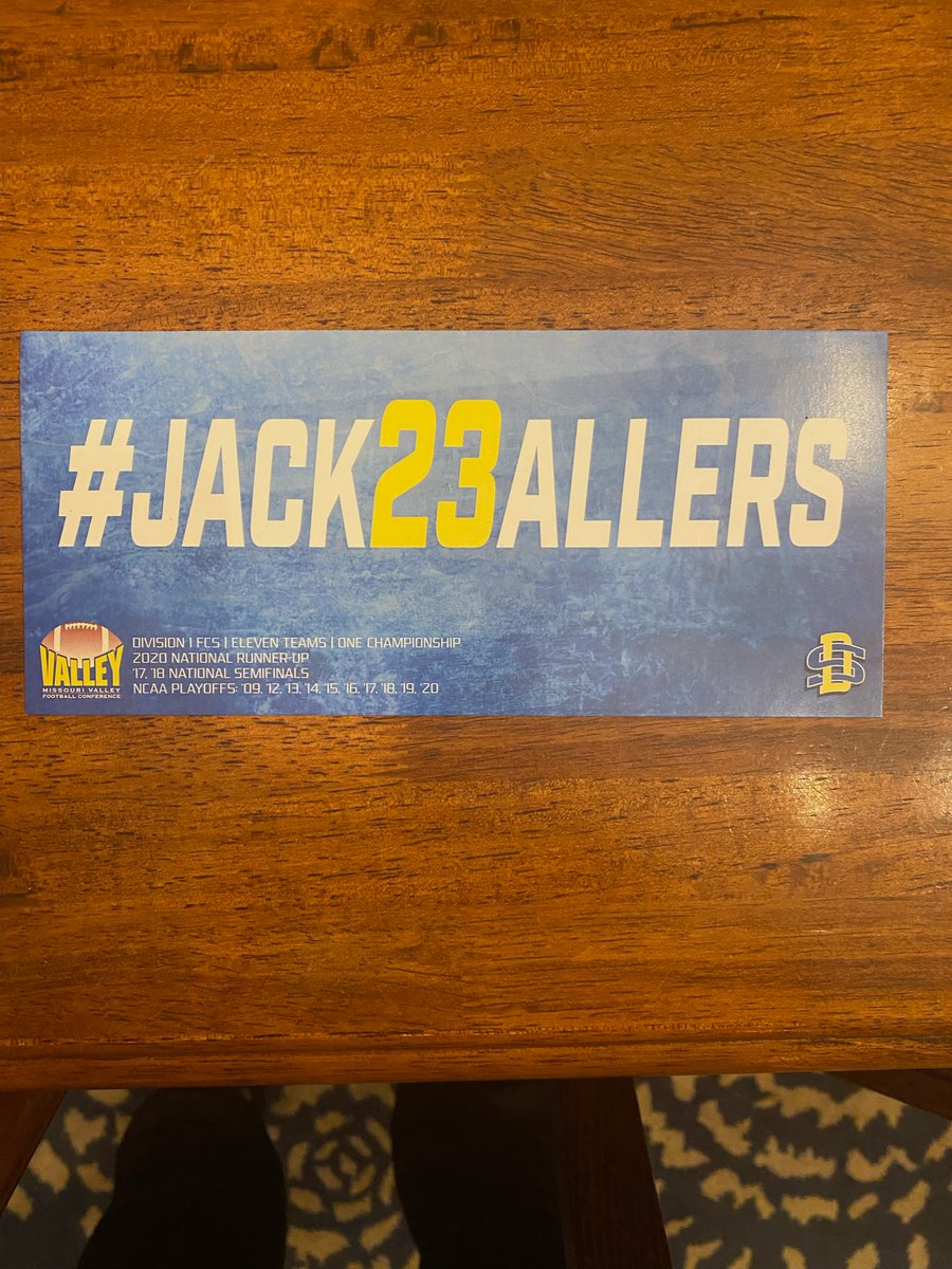 Great way to start off spring break week. Thanks for the mail @CoachE_Jacks ‼️‼️#GoJacks #JACK23ALLERS