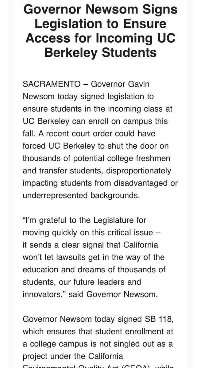 SovernNation's tweet photo. That was fast: @GavinNewsom signs #SB118, which had its first hearing *this morning.* See, the wheels of government can turn awfully quickly when they want to. https://t.co/pQphs64DPi