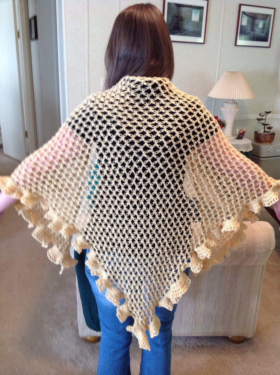 sj_greene's tweet photo. Pale Yellow/Cream Color_Light Weight_Hand Crocheted_Lacy Prom Shawl_Boho Shoulder Wrap_Mother's Day Gift_Free shipping_Washable_Made in USA https://t.co/ioQYOVtrfy #YarnQueens #Etsy #TriangularShawl https://t.co/IzaAHhoJHJ
