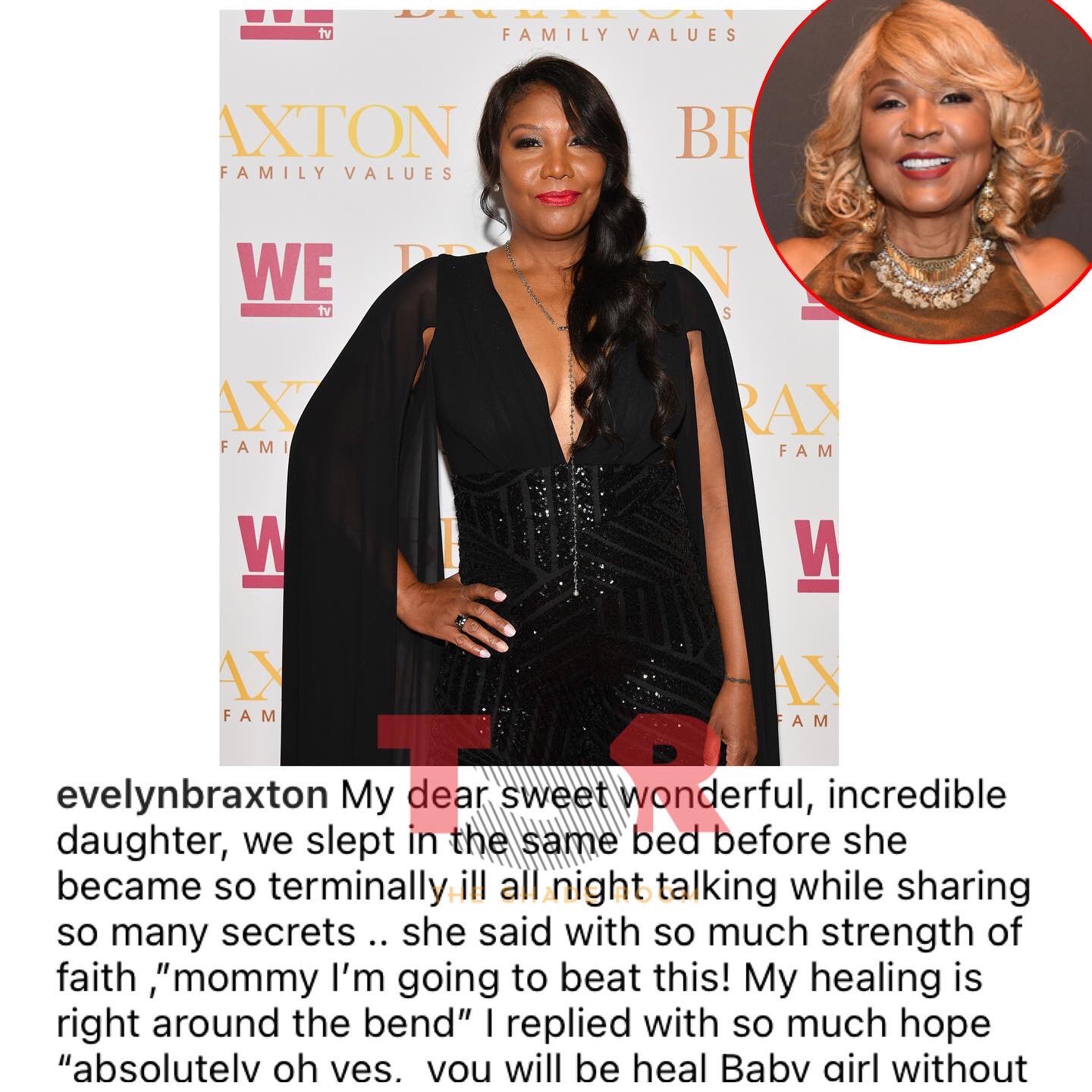 TheShadeRoom on Twitter "Ms. Evelyn Braxton pens sweet message to her