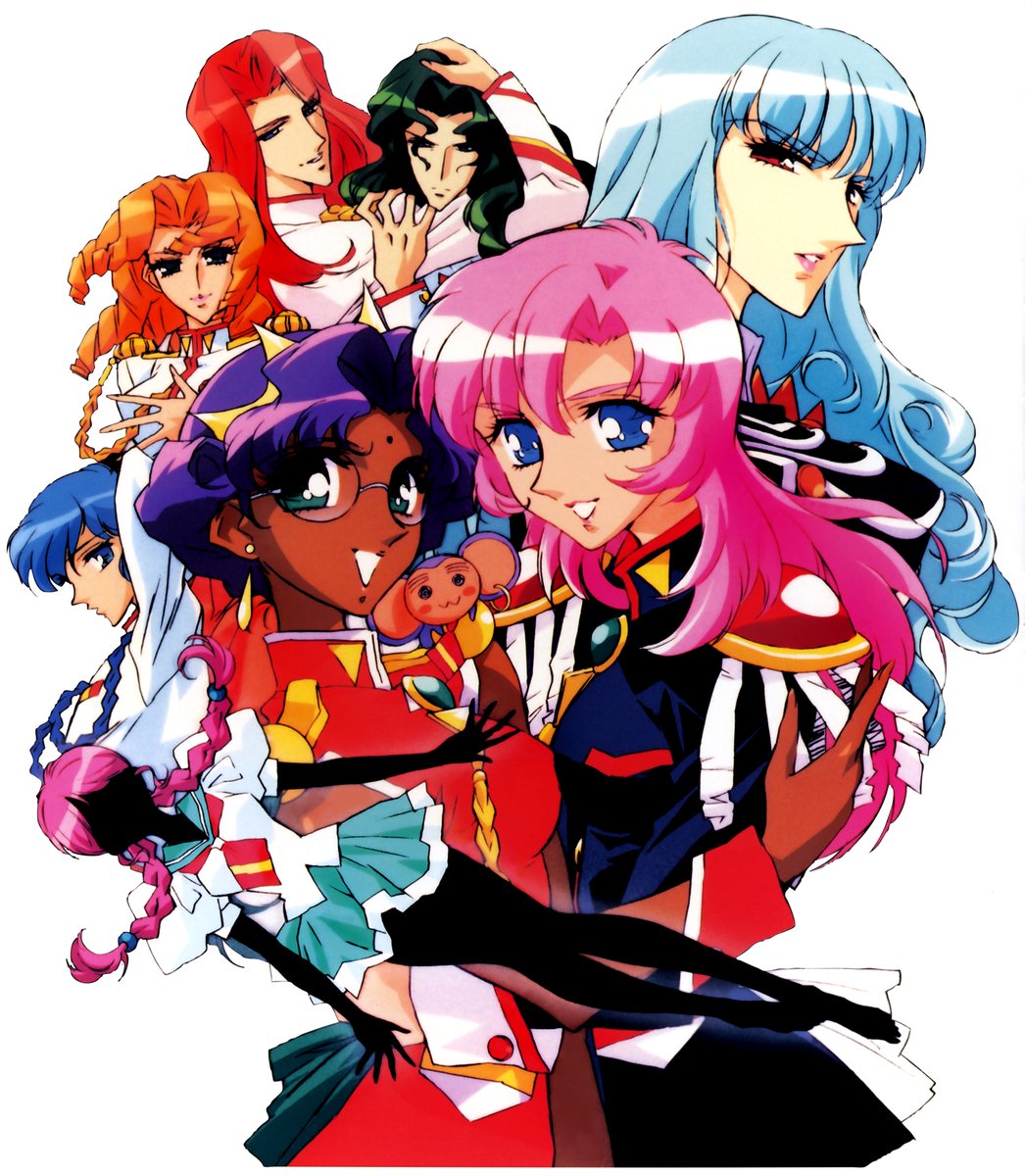 Shinya Hasegawa's key art for the 1998 Revolutionary Girl #Utena