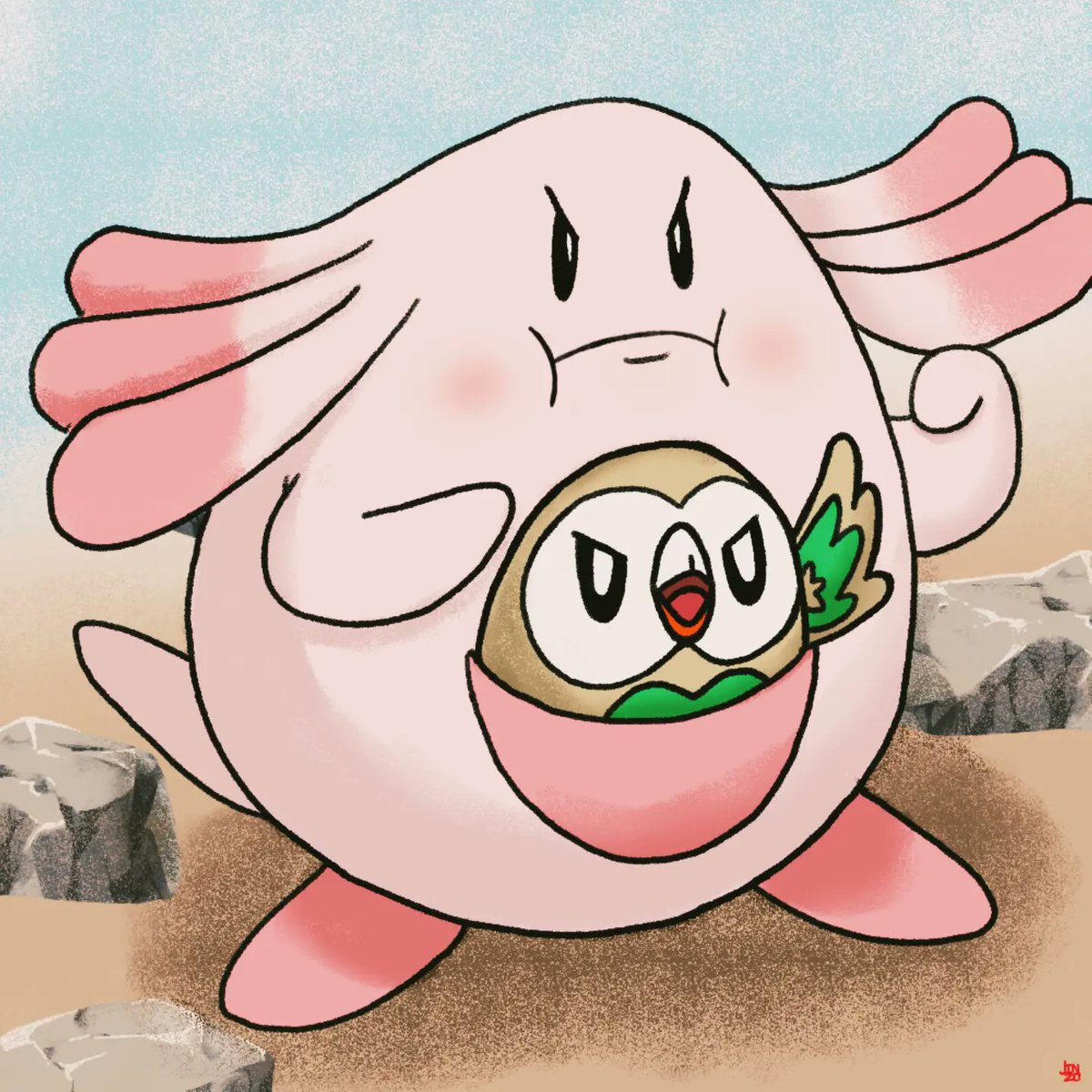 JinzoSama's tweet photo. Don't be fooled by their appearance. My Brother @OzoneBirds (Blissey) and my (Decidueye) are a couple of body catchers on Pokemon Unite.
#blissey #decidueye #rowlett #chancey #pokemon #pokemonart #pokemonunite #nintendo #nintendoswitch #moba #dreamteam https://t.co/o2K4sTwDD5