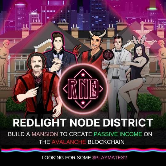 TheDefiJedi's tweet photo. The Defi Jedi Council approves #Avax #1 Passive Income Opportunity @RLNodeDistrict for full 
#DYOR &amp;🦧Status🔥

20 $PLAYMATES gets you 1 Mansion, which generates 1 $PLAYMATES every day! 

They have a Play 2 Earn game in their road map too 👀

Join https://t.co/jxmzLysEVF https://t.co/LvQcfh2YxA