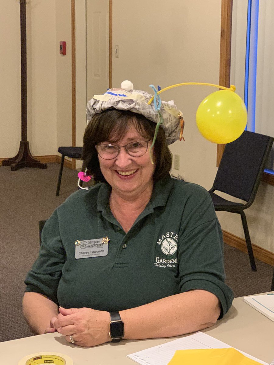 PurdueMiami's tweet photo. The Master Gardeners had Tom Daughtery share his expertise on Backyard Hydroponics tonight & a little train the trainer activity from the Junior Master Gardener Learn, Grow, Eat and Go. This was the Know & Show Sombrero! What inputs does a plant need to grow?
#ExtensionDoes https://t.co/Fn6PEz5ikF